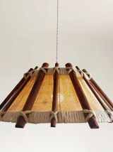 Suspension bois et cordes scandinave 1970