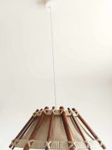 Suspension bois et cordes scandinave 1970