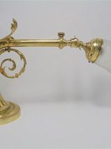 Lampe en bronze et laiton
