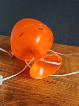 Lampe de table vintage, Lampe champignon en plastique orange