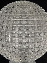 PAIRE DE GRANDES LAMPES BOULE D. 30 cm H. 45 cm