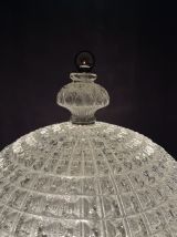 PAIRE DE GRANDES LAMPES BOULE D. 30 cm H. 45 cm