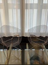 Paire de fauteuils Knoll Bertoia Diamond orange
