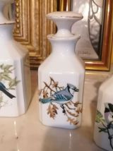 Lot de 5 Flacons Porcelaine de Paris 