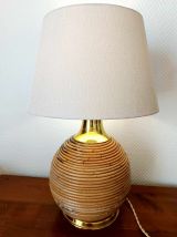 Lampe boule en bambou, Italie 1960 