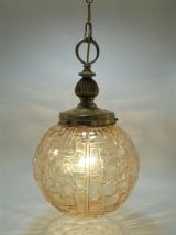 Suspension globe irisé