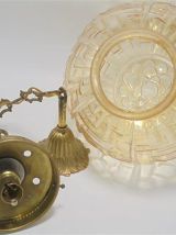 Suspension globe irisé