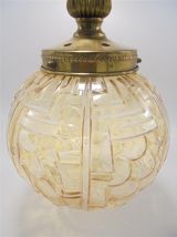 Suspension globe irisé