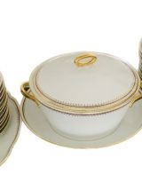 Service porcelaine L.Lorioux à Foëcy 