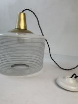 ANCIENNE SUSPENSION EN VERRE 1960 VINTAGE