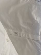 Taie d oreiller coton blanc dentelle et monogramme.