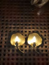 Paire d'appliques nénuphar 