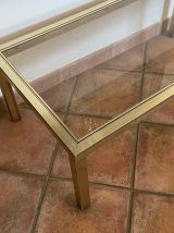 Table basse Hollywood Regency. 1970. 100x52