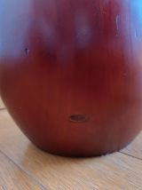 Lampadaire en teck scandinave et abat-jour style 1970 