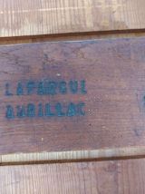 Table de ferme ou bureau rustique estampillé vers 1920