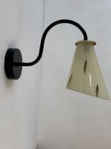 LOT 3 APPLIQUES EN VERRE VINTAGE 