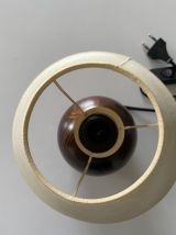Lampe boule en bois