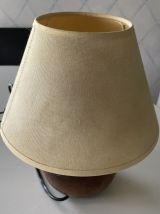 Lampe boule en bois