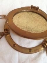 miroir, hublot en laiton