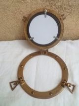 miroir, hublot en laiton