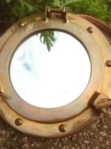 miroir, hublot en laiton