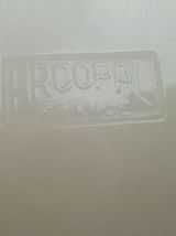 plat rond Arcopal , vintage