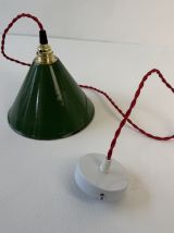 LOT 2 SUSPENSIONS ATELIER CONIQUES VERTES  