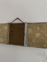 Miroir vintage 1900 triptyque barbier Le Solide Paris Art No