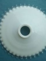 suspension  opaline  blanche , vintage
