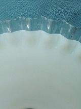 suspension  opaline  blanche , vintage