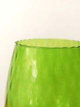 Photophore en verre d’Empoli vert