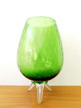 Photophore en verre d’Empoli vert