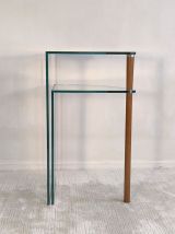 Ligne Roset - Très belle table d’appoint pivotante en verre 