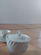 Service café 10 tasses vintage