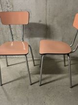 Paire de chaises en formica années 60