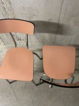 Paire de chaises en formica années 60