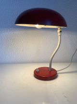 Lampe vintage 1950 bureau champignon rouge diable - 28 cm