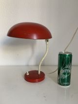 Lampe vintage 1950 bureau champignon rouge diable - 28 cm