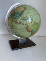 Globe vintage 1957 terrestre Berolina Erdglobus mappemonde -