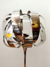 Lampe space age métal chromé