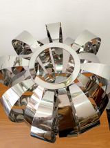 Lampe space age métal chromé