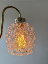 LOT 3 ANCIENNE APPLIQUES EN VERRE BULLE 
