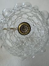 LOT 3 ANCIENNE APPLIQUES EN VERRE BULLE 
