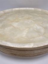 Ensemble d'assiettes en nacre