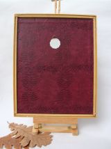 Tableau d'un chat abyssin d'inspiration Egypte antique. 