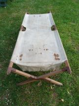Ancien lit de camp militaire - Lit Picot