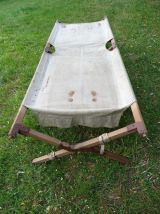 Ancien lit de camp militaire - Lit Picot