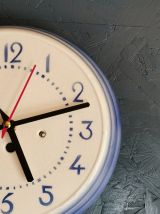 Horloge céramique vintage pendule murale silencieuse ronde 