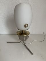 Lampe vintage 1960 tripode opaline design mid century - 34 c