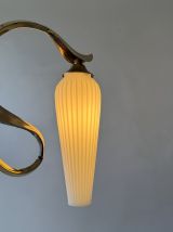ANCIENNE APPLIQUE VINTAGE EN OPALINE VINTAGE